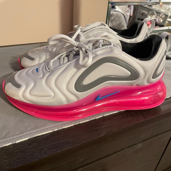 Nike Air Max 720 Platinum/Pink Blast 7 Youth - Picture 5 of 6